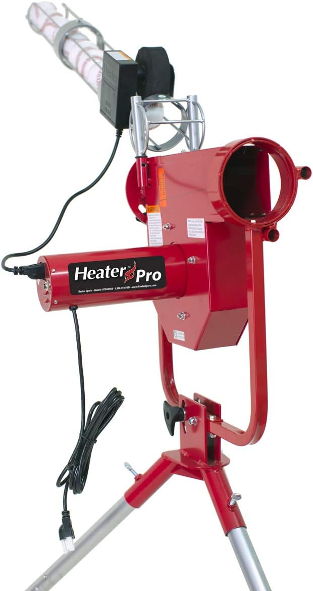 Sports Pro Baseball Pitching Machine W/Automatic Ball Feeder - Professional & Accurate Pitching Machine for