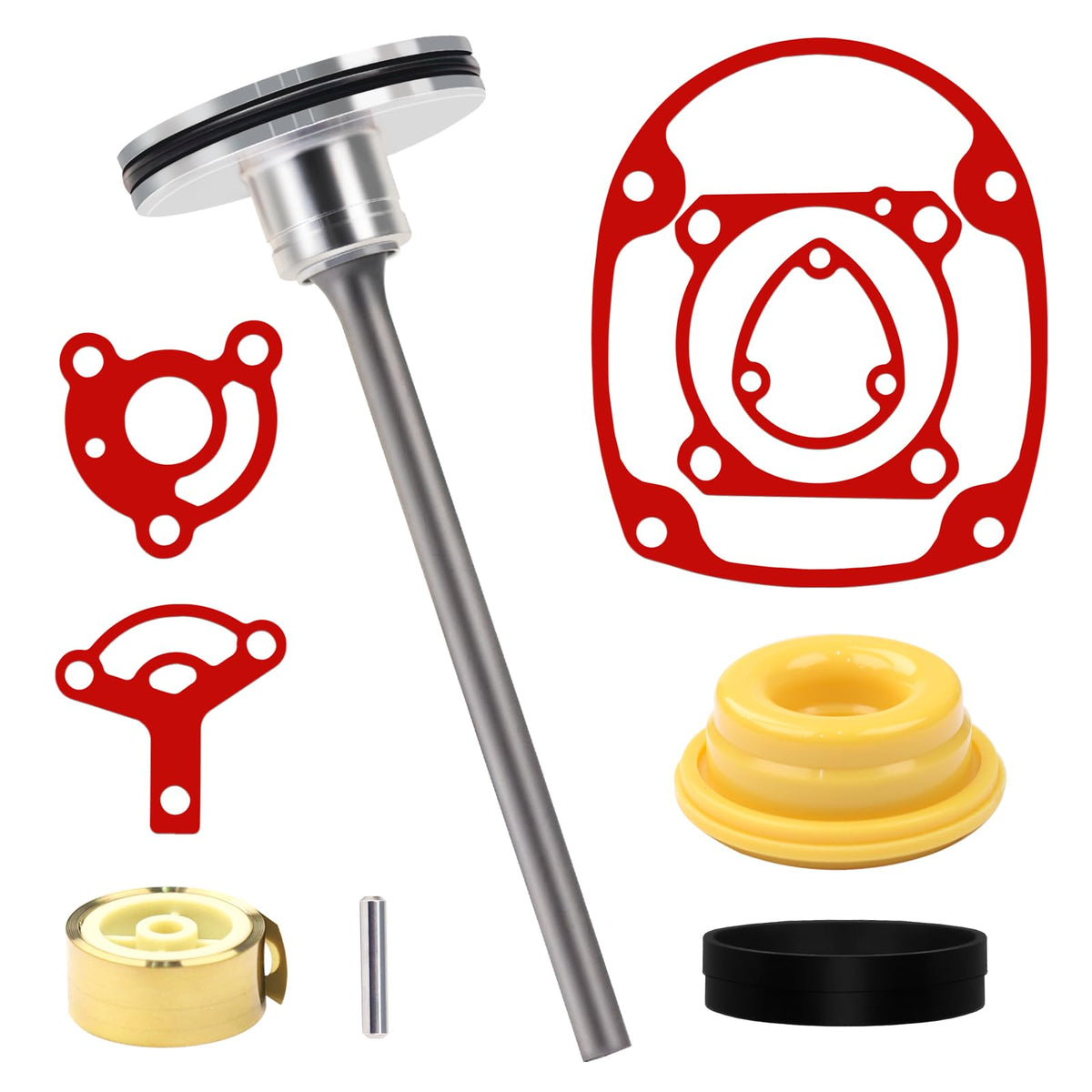 877-323 Air Nail Gun Rebuild Kit – Piston Driver, Gasket Set, Ribbon Spring, Bumper for Hitachi NR83 NR83A NR83A2 NR83A3 NR83A3S NR83A5 NV83 – Compatible with NV65AC, NV50A1, NV50AP2 Framing Nailer