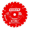 Diablo Framing Saw Blade for Wood - 6-1/2" Diameter, 24 Teeth, .059" Kerf