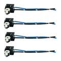 4Pcs H1 H3 Bulb Socket Headlight Fog Light Adapter Connector Extension Wiring Harness Socket Connector for H1 Female Head Halogen Bulb