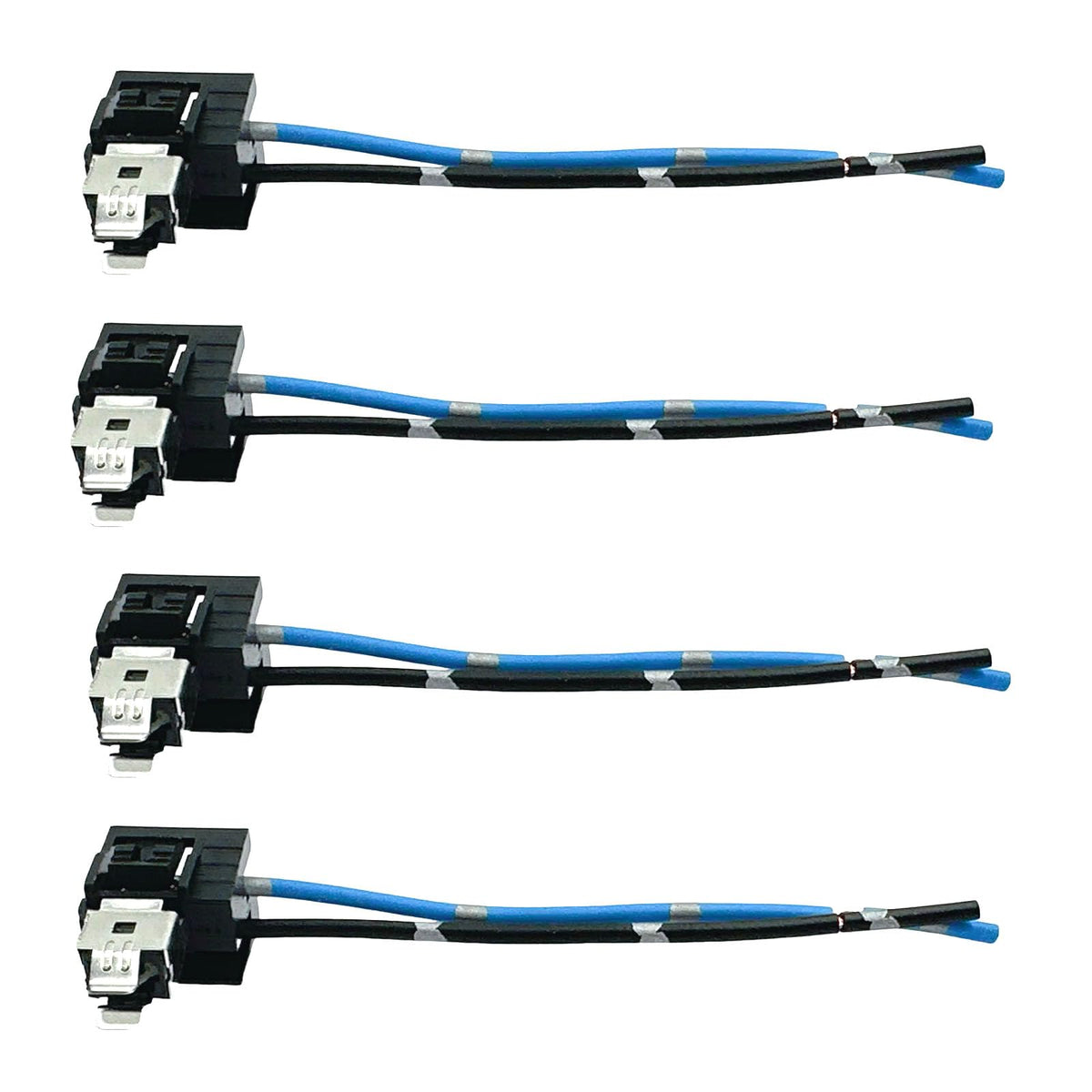 4Pcs H1 H3 Bulb Socket Headlight Fog Light Adapter Connector Extension Wiring Harness Socket Connector for H1 Female Head Halogen Bulb