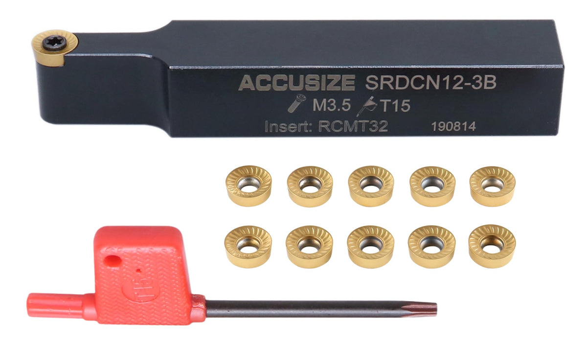 Accusize SRDCN12-3B Indexable Tool Holder, 3/4 x 4-1/2 in, 2376-0012INS