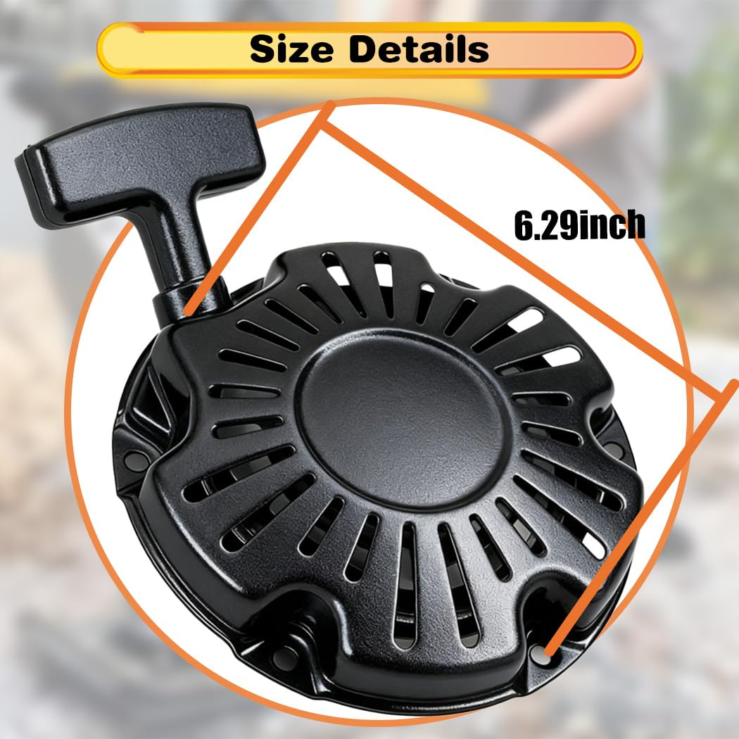 ZeeKee Pull Start Recoil Starter Assembly for Honda GX100 GX100U GX100RT GXR120 98.5CC 2.8HP 3HP Engine, for Multiquip Mikasa MTX60 MTX70 MTX70HD Rammer, Replace 28400-ZDJ-003ZA, 28400-Z0D-V04ZA