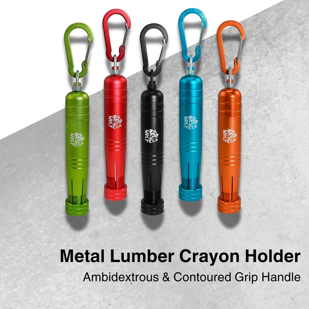 Wolf Metal Lumber Crayon Holder for 1/2-Inch Markers