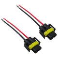 JRSHOME 2pack Fog Light Harness Connector with Wire, H8/ H11 Fog Light Harness Connector for Fog Light High Low Beam Bulb, Waterproof Pigtail Adapter Plug