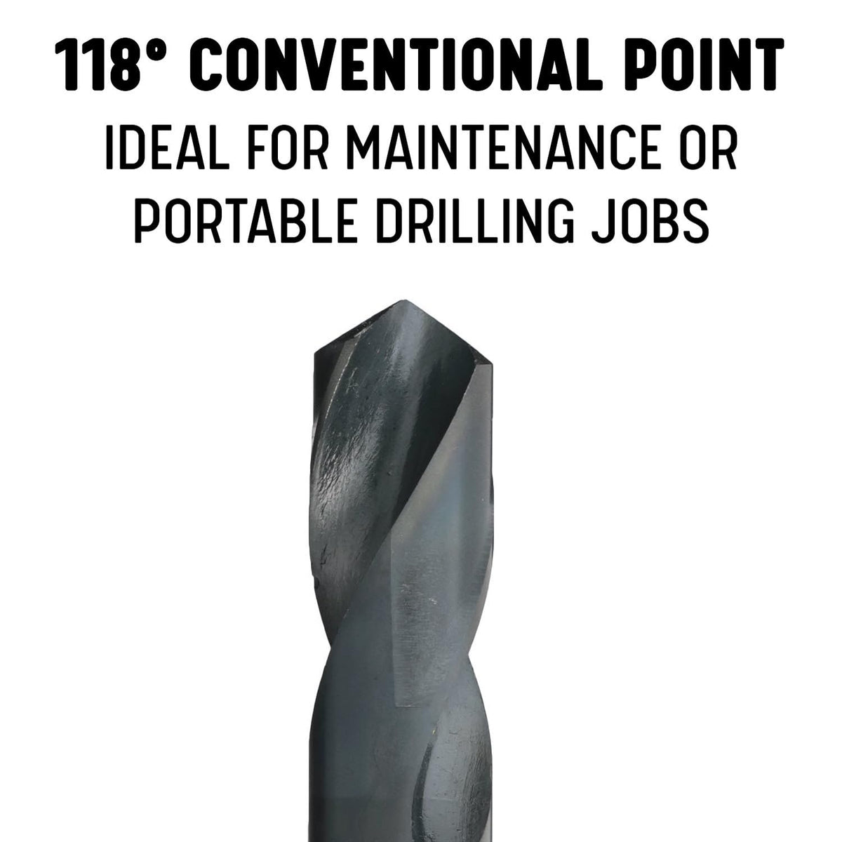 Drill America - DWDRSD51/64 51/64" Reduced Shank High Speed Steel Drill Bit with 1/2" Shank, DWDRSD Series