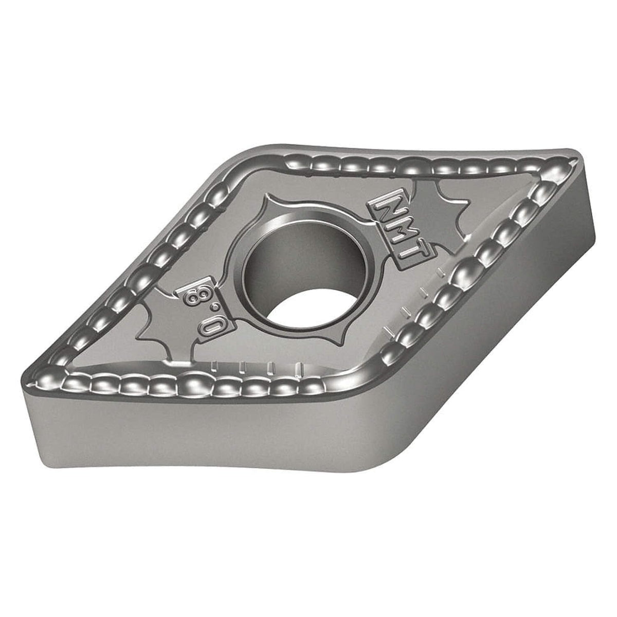 DNMG150408-NMT WS10 Carbide Tiger-Tec Negative Indexable Turning Insert, 1/32" Corner Radius, 1/2" IC, 3/16" Thick, 0.024" - 0.157" Depth of Cut (Pack of 10)