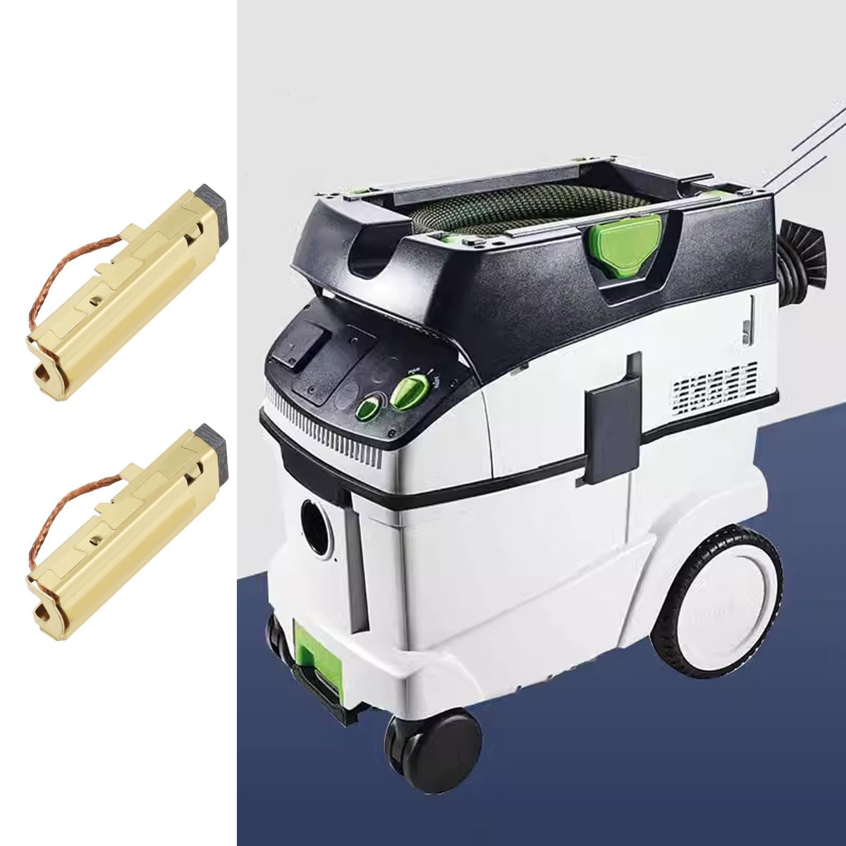 Micro Traders Pair of Carbon Brush Holder Motor Carbon Brush 8.5x12.5x40mm Compatible with Festool CTL 26 E AC/CTL 36 E/CTL 36 LE/CTM 26 E AC Vacuum Cleaner