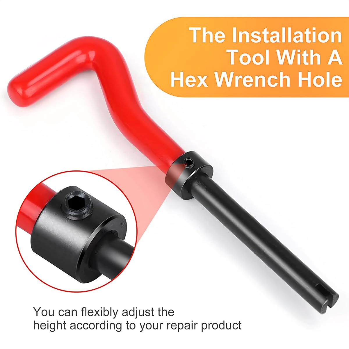 BELOMI M6 x 1.0 mm Thread Repair Kit with HSS Drill Bit and Inserts