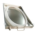 Rectangular Stainless Steel Water Heater pan With Drain Hose AC Drip pan for Water Heater Air Conditioner Washing Machine Floor Leak Protection Tray air Conditioner Drain pan(110x30x3cm (43x12x1.2in))