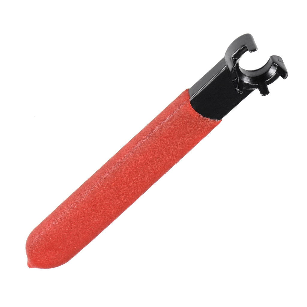uxcell Collet Chuck Wrench Spanner for ER11M Clamping Nut Milling Machine Lathe Chuck Holder Tool with Red Non-slip Handle 2pcs