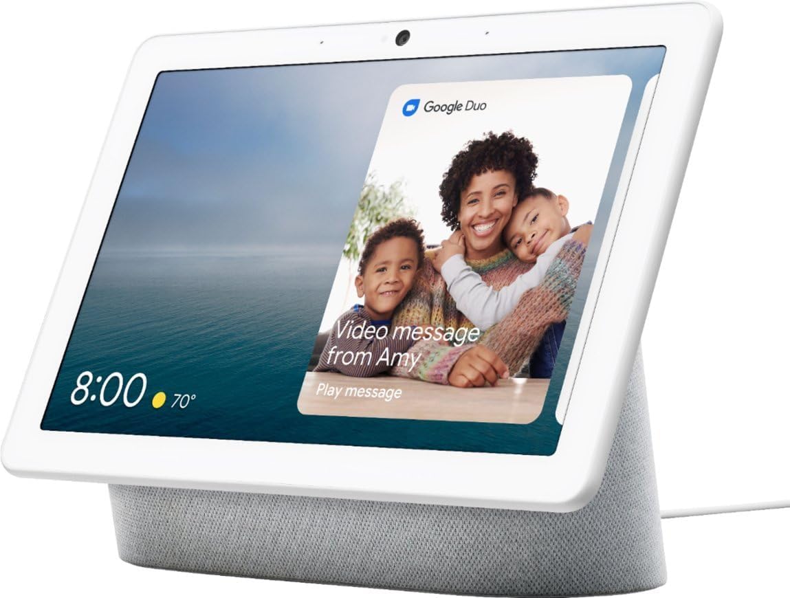 Nest Hub Max 10" Smart Display with Google Assistant - Chalk