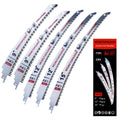 MORETOPGOOD 9"/12"/15" Arc Edge Reciprocating Saw Blade, 5 Pack