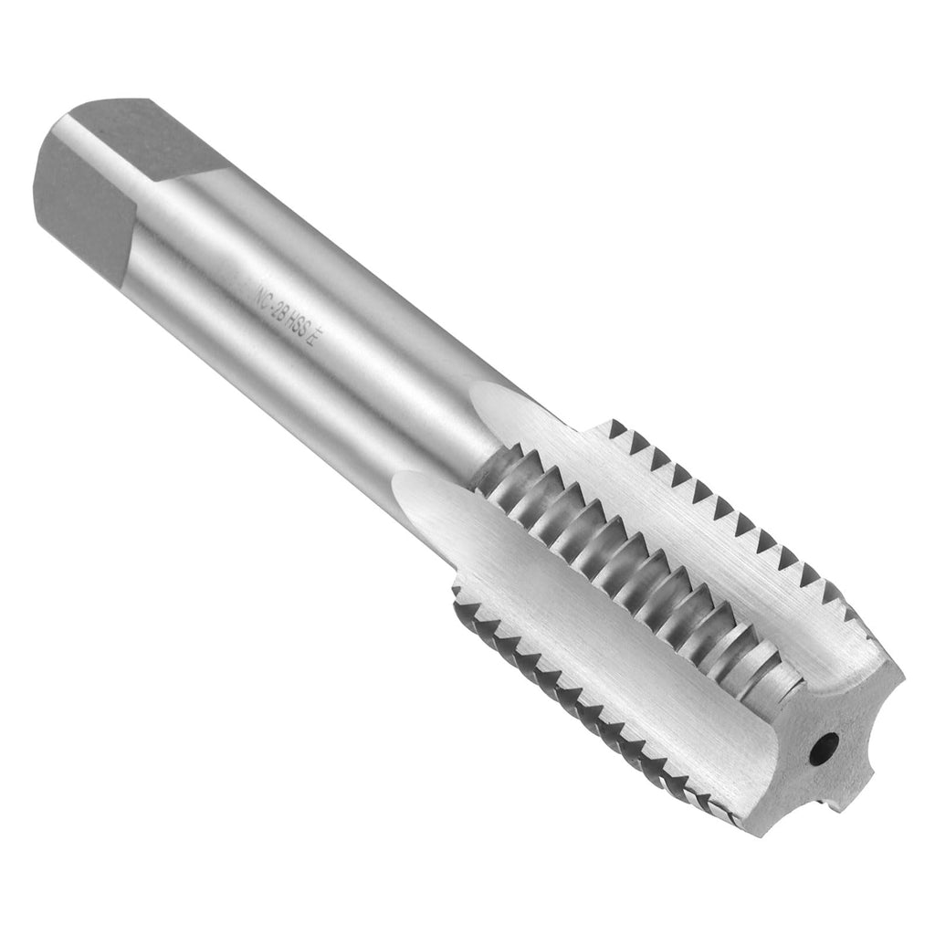 uxcell Hand Plug Tap 1-3/8"-6 UNC 2B Left Hand Thread Plug Style Taps Straight Flute Screw Tapping Threading Tool High Speed Steel HSS6542