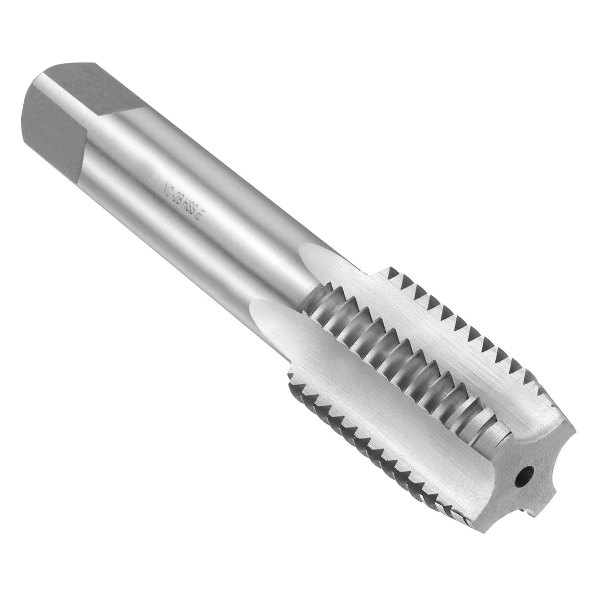 uxcell Hand Plug Tap 1-3/8"-6 UNC 2B Left Hand Thread Plug Style Taps Straight Flute Screw Tapping Threading Tool High Speed Steel HSS6542