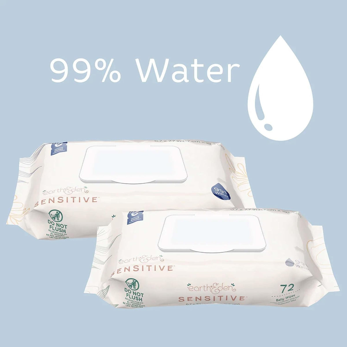 Sensitive Baby Wipes, Gentle on Skin, 6.7 x 7.7 in, 864 ct