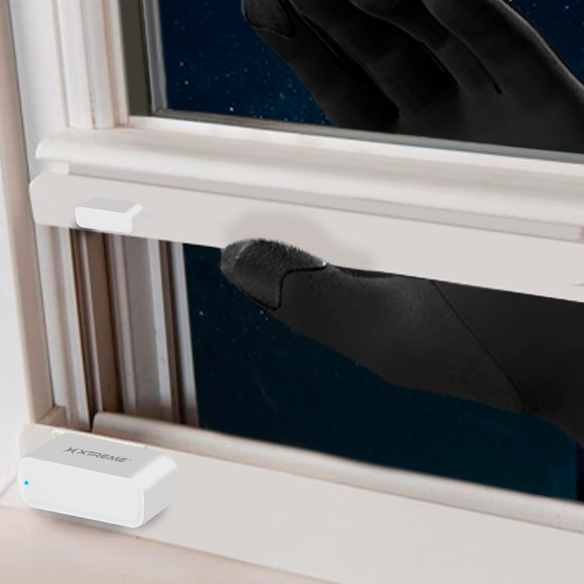 Smart Wi-Fi Window & Door Sensor, Wireless 2.4GHz Wi-Fi Door Sensor, No Hub Required, Instant Notifications, Remote