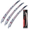 MORETOPGOOD 12" Arc Edge Reciprocating Saw Blade for Wood Pruning, 3 Pack
