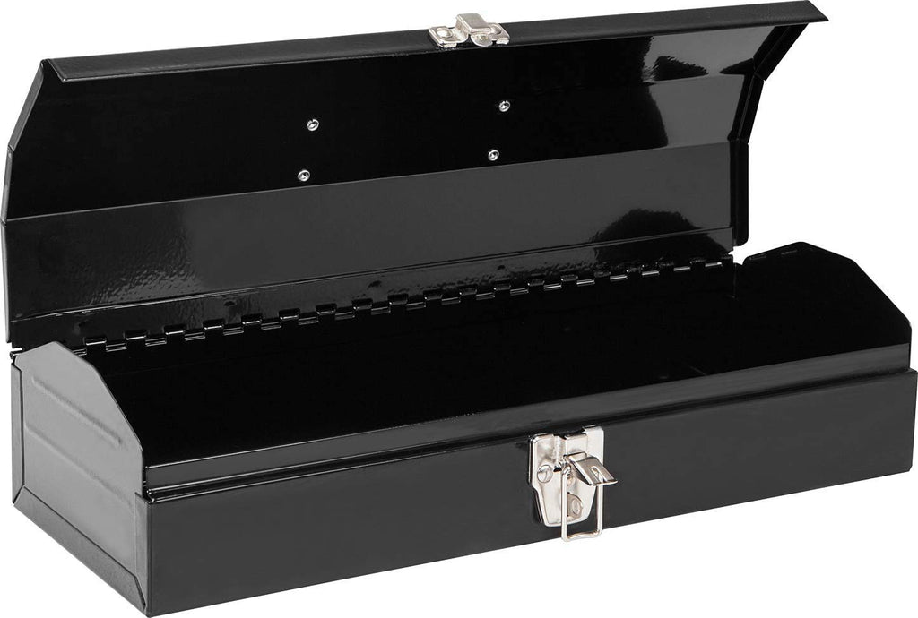 Metal Tool Box, 16" Hip Roof Style Portable Small Tool Box with Latch