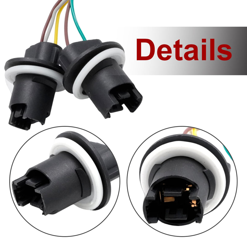 Newnessai 68004166AC Tail Light Socket Wiring Harness, Replacement for Jeep Wrangler JK 2007-2018