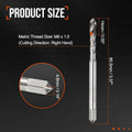 M6 x 1.0 Spiral Flute Thread Tap M35 High Speed Steel Polished