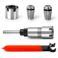 MEIGGTOOL 1/4 Inch Shank Router Bit Extension Collets ER16M Extender Chuck Converter Adapter, Convert 1/8-Inch & 1/4-Inch Shank Bits for Milling Lathe Tool Workholding and CNC Engraving Machine