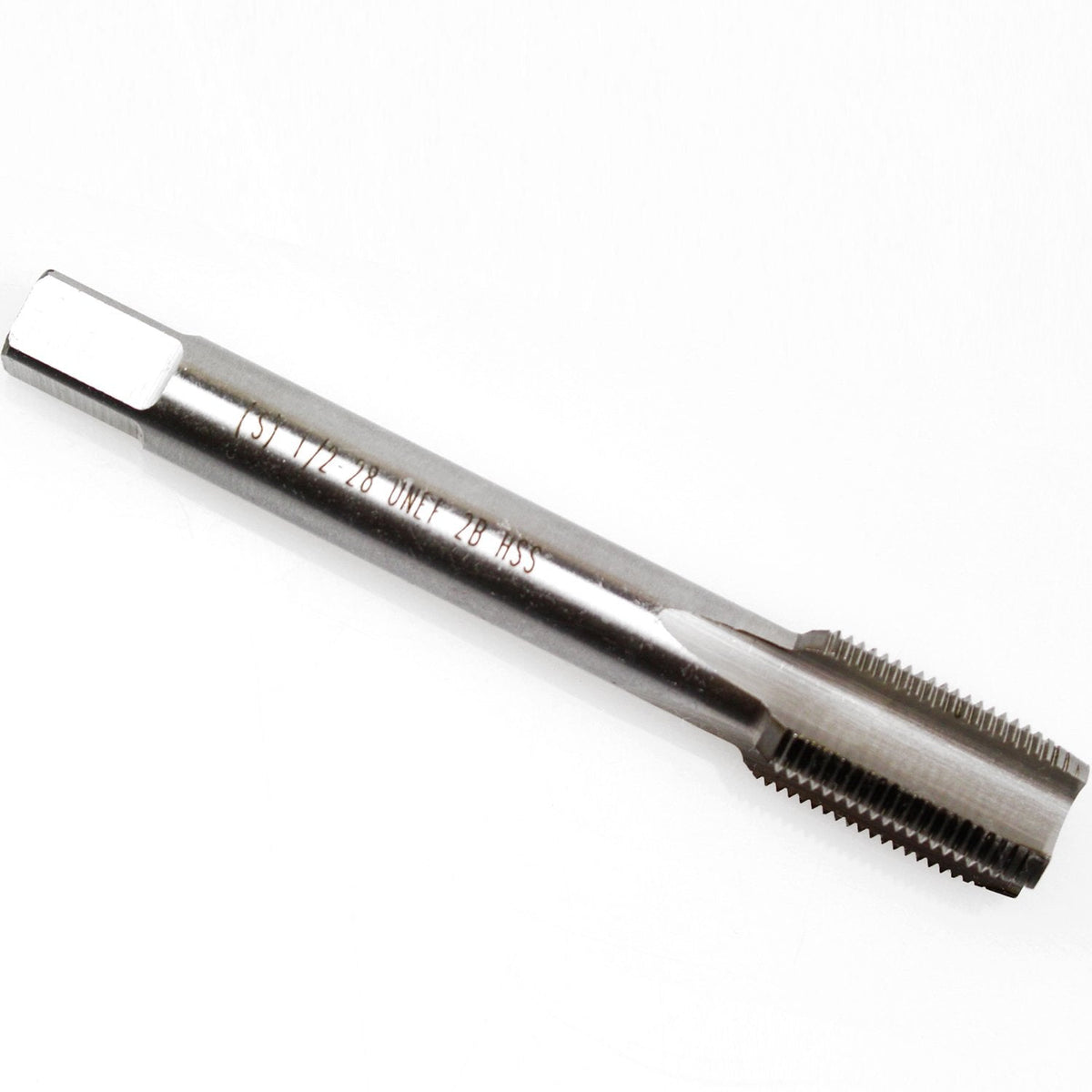 1/2" - 28 UNEF HSS Machine Tap, Right Hand Thread Tap, Plug Tap