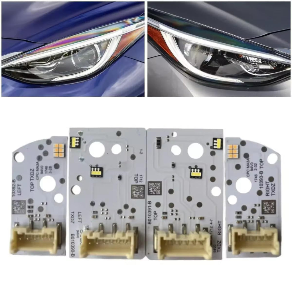 drl light module white front headlight lightsource board For Q30 2017-2019