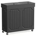 Dog Proof Kitchen Trash Can, Double 13 Gallon Garbage Can with Lids