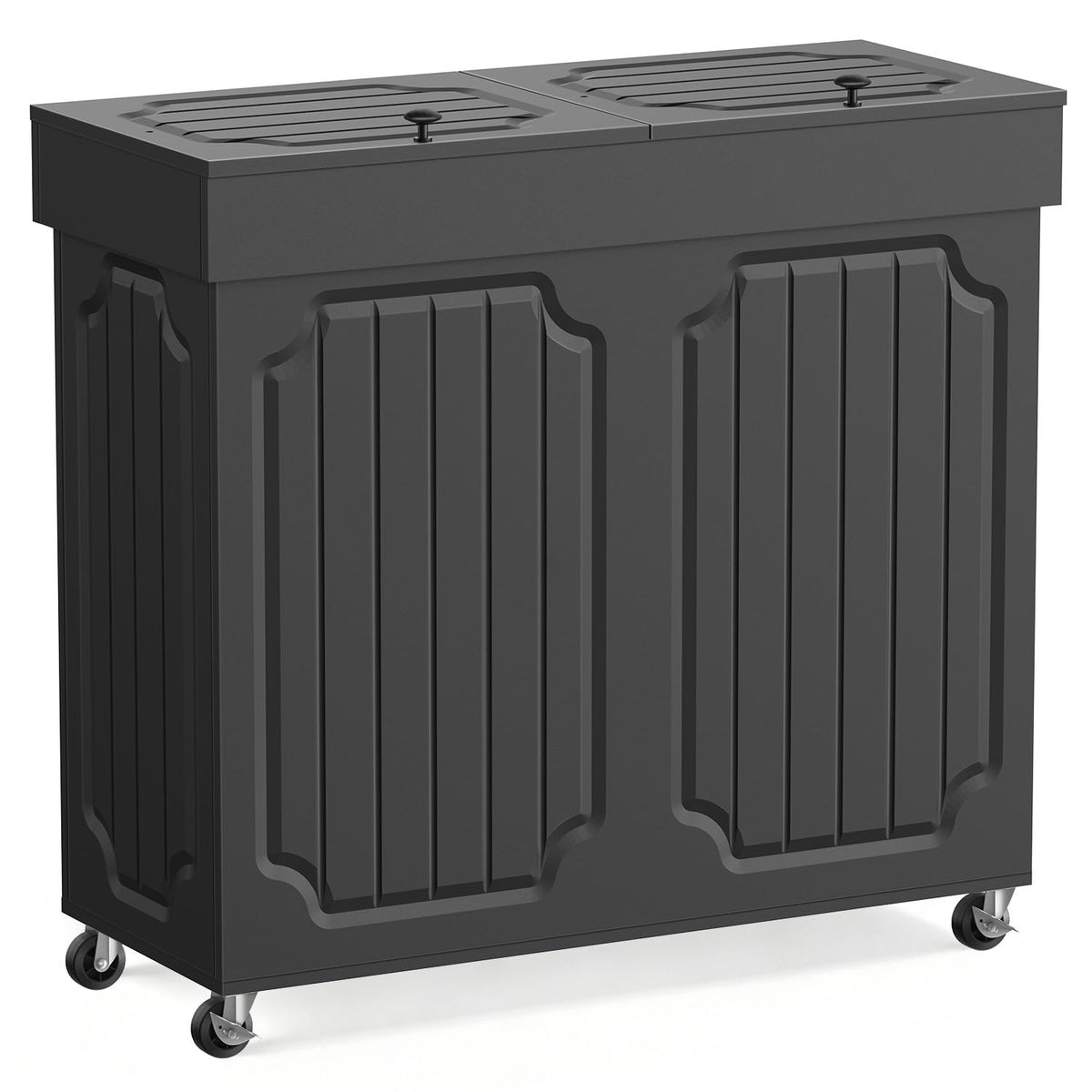 Dog Proof Kitchen Trash Can, Double 13 Gallon Garbage Can with Lids