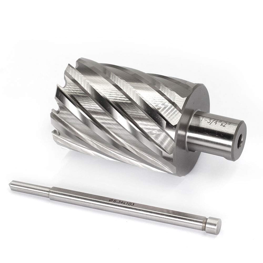 Annular Cutter JESTUOUS 3/4 Inch Weldon Shank 1-3/4 Cut Dia 2 Cut Depth