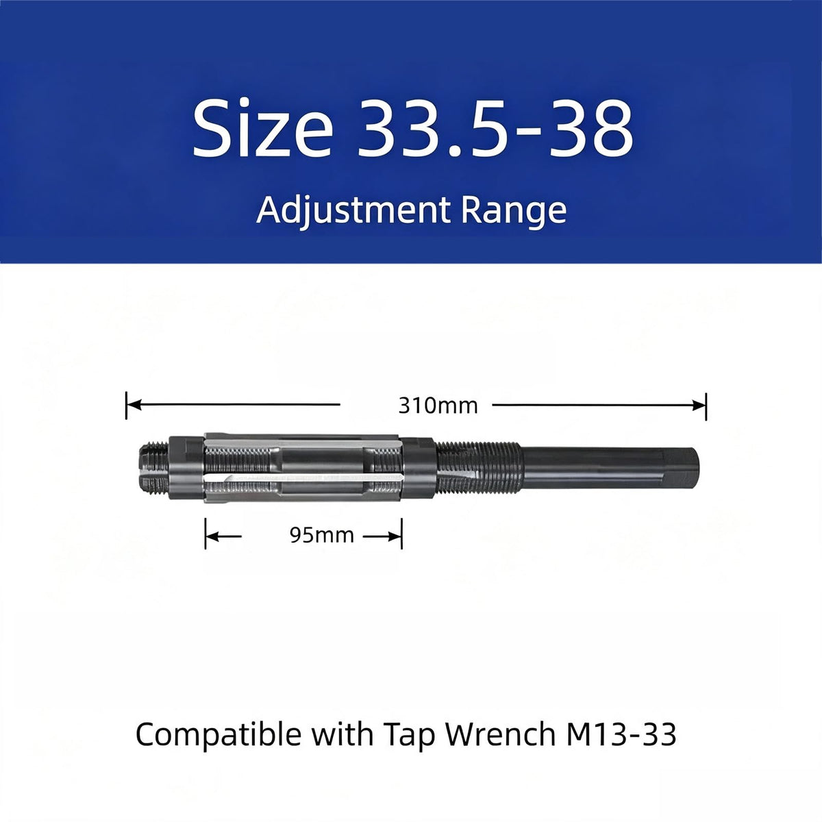 MYMDYMX Adjustable Hand Reamer 33.5~38MM