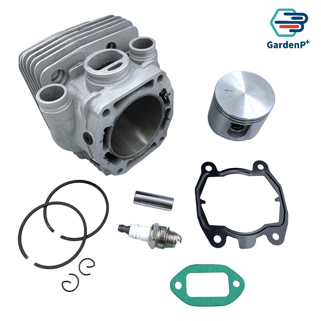 GardenP+ 42240201205 Nikasil Cylinder Piston Gaskets Kit Compatible with STIHL TS700, TS800 Cut-Off Saws, Cylinder, Piston, Rings, Clips, gaskets & Spark Plug kit, Replace 4224-020-1205