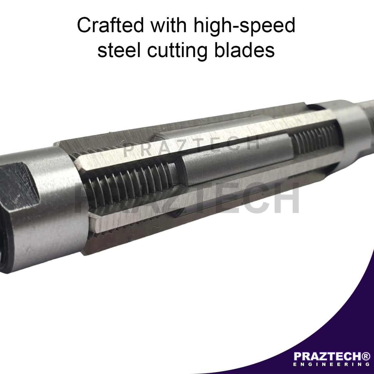 PRAZTECH Long Pilot HSS Blade Adjustable Expanding Hand Reamer | KINGPINS Ream | Repair Work | Workshop Tool DIY (H13 : 1 3/16" - 1 11/32” (30.16-34.1) mm)