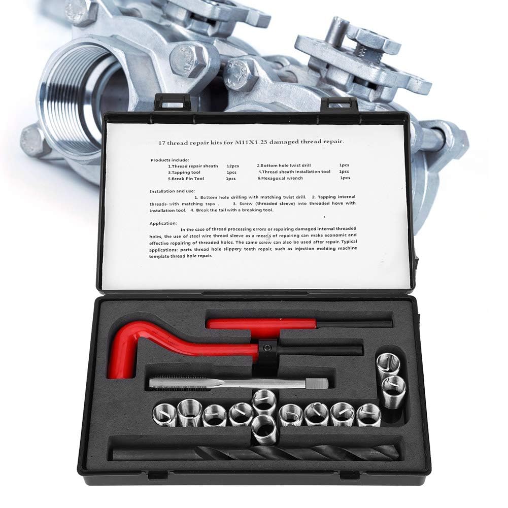 Thread Repair Kit M11x1.25, Metric Helicoil Kit thread inserts repair kit
