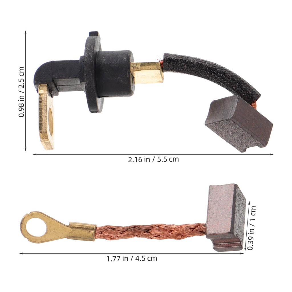 ULTECHNOVO Starter Motor Carbon Brush Replacement 2-Pack Compatible with Gy6 Motorcycles Scooters Atvs Electric Motor Brush 2.16X0.98X0.59 Inch Easy Installation