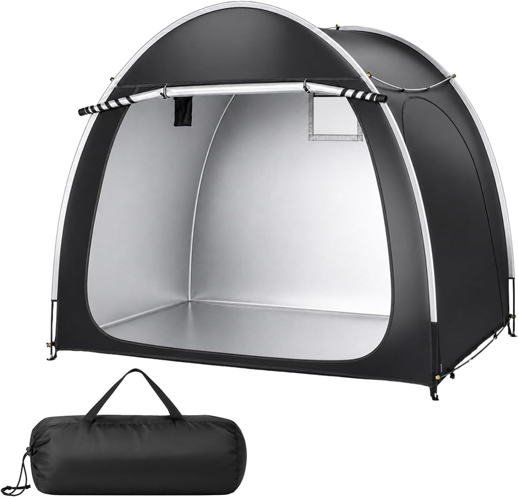 Bike Storage Shed Tent for 4-5 Bikes, Outdoor Portable Bicycle Storage Shed with Carry Bag, Waterproof Bike Tent for
