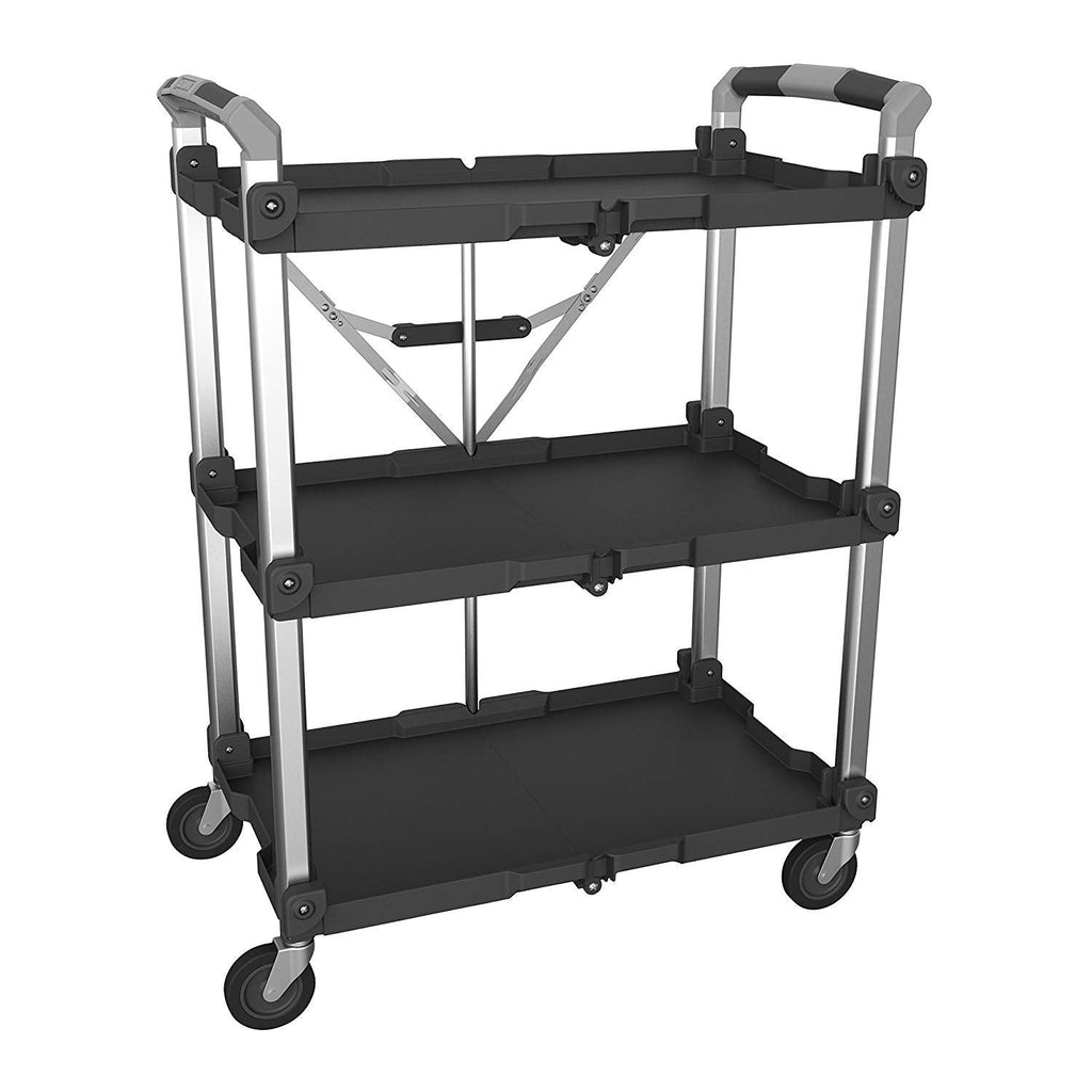 85-189 Pack N Roll Collapsible Service Cart, XL, 300LB Capacity, Black