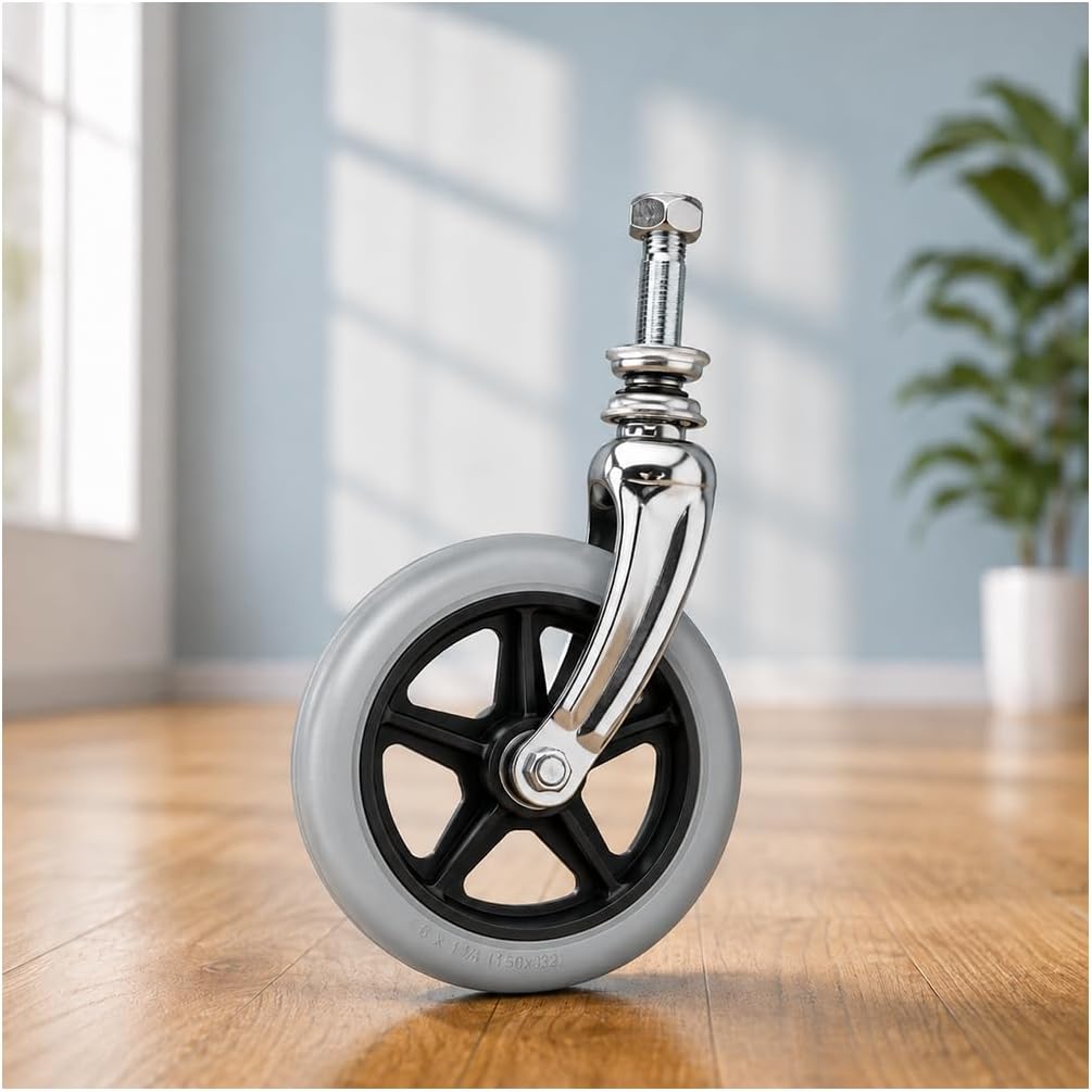 Wheelchair Front Caster Wheels For Karman Ergo Flight 2015–2026,Solid Bearing Wheels