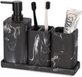 Bathroom Accessory Sets, 4 Pieces Bathroom Accessories Complete Set Vanity Countertop Accessory Set, Includes Lotion