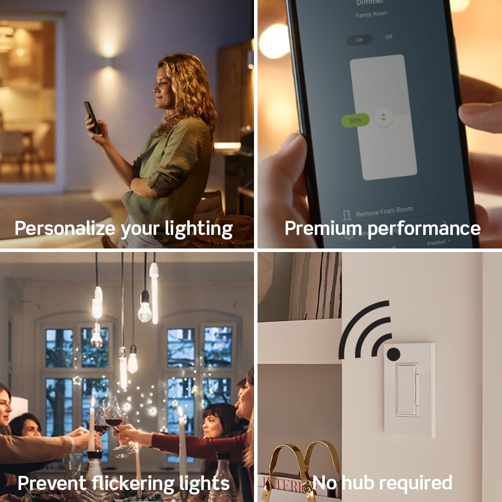 Decora Smart Dimmer Switch, 0-10V, Wi-Fi
