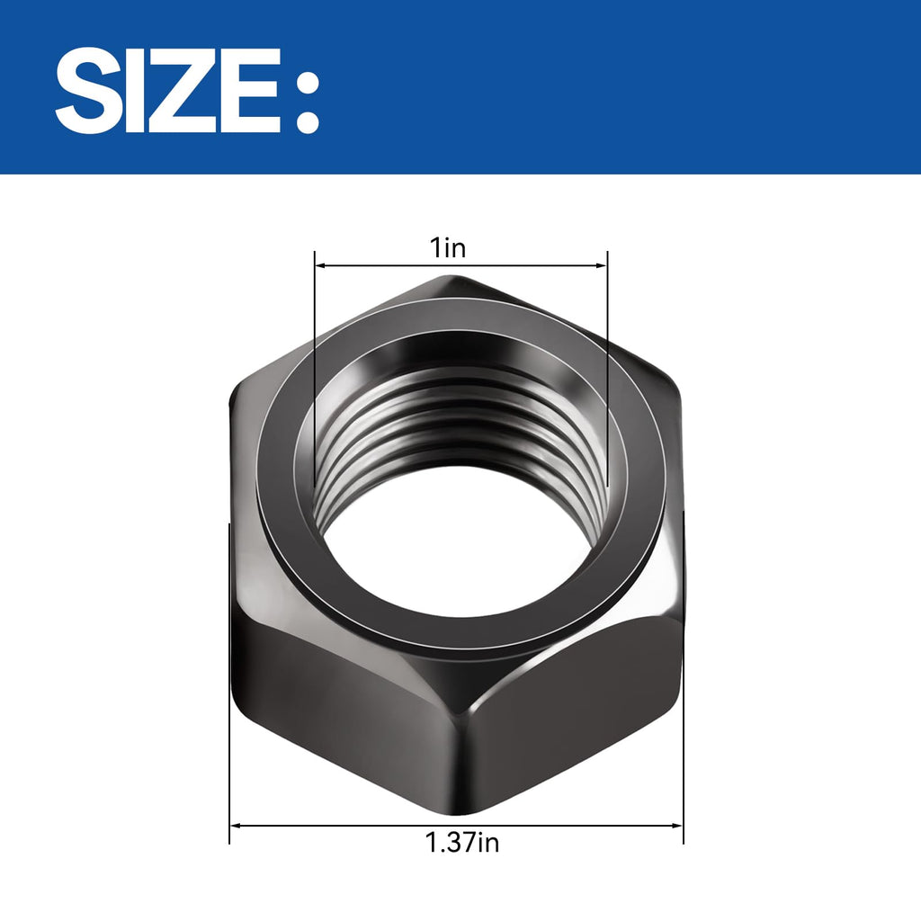 HQLDMYGS 1in Left Hand Coarse Thread Brake Lathe Arbor Nut