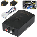 2-Channel Car Audio RCA Line Output Converter, High to Low Converter for Adding Amplifier Subwoofer, Hi Low RCA
