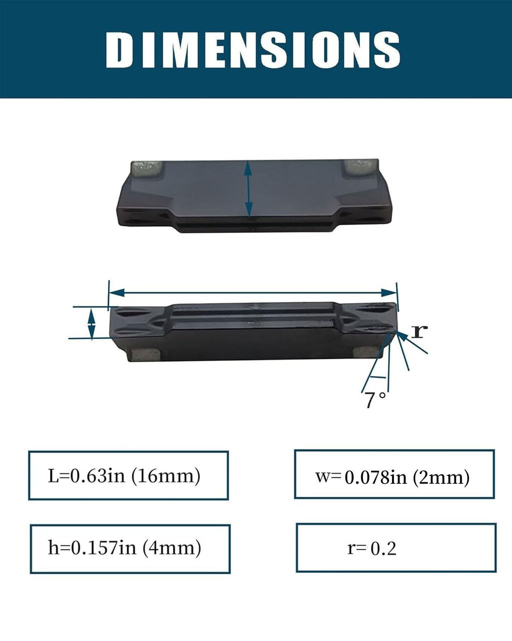 Zouzmin MGEHR2020-2 Grooving Holder Indexable