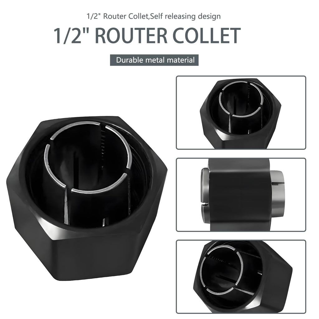 Yutacorex RC050DW 1/2" Router Collet Replacement for Bosch 1617, 1617EVS, 1618, 1618EVS, 1613, 1613EVS Router Part No. 326286-03,2610906284, 323-421 RC050DW