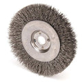 Weiler 00134 4" Narrow Face Crimped Wire Wheel, .0118" Steel Fill, 1/2"-3/8" Arbor Hole, Made in the USA