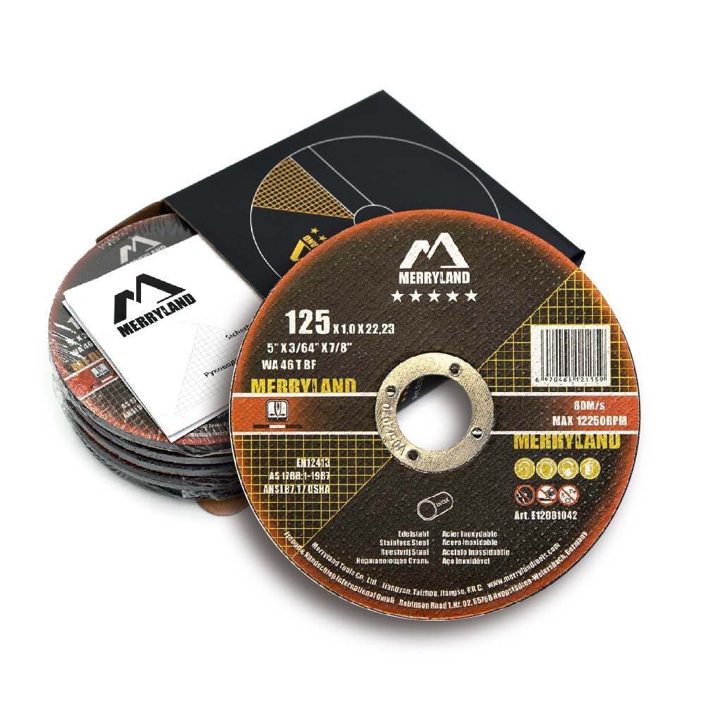 Merryland 25 Pack Cut Off Wheel 5 inch Metal, Stainless Steel Expert-Line