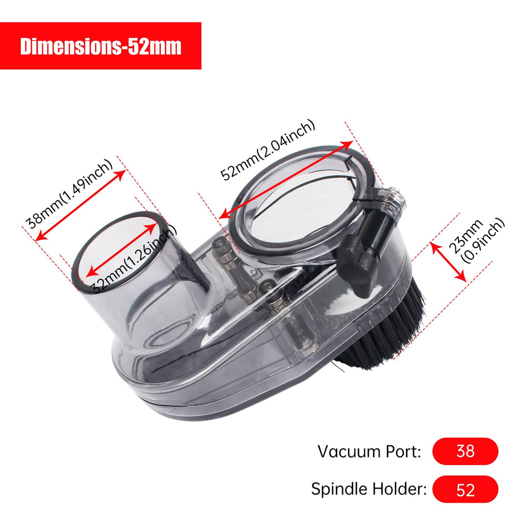 XUNKUANER CNC 52mm Diameter Router Dust Shoe, Fit Most 300w - 500w Spindle