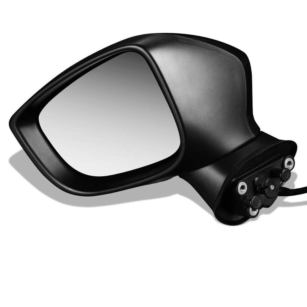 DNA Motoring OEM-MR-MA1320179 Factory Style Powered+Turn Signal Left Side Door Mirror Compatible with 14-15 Mazda 3