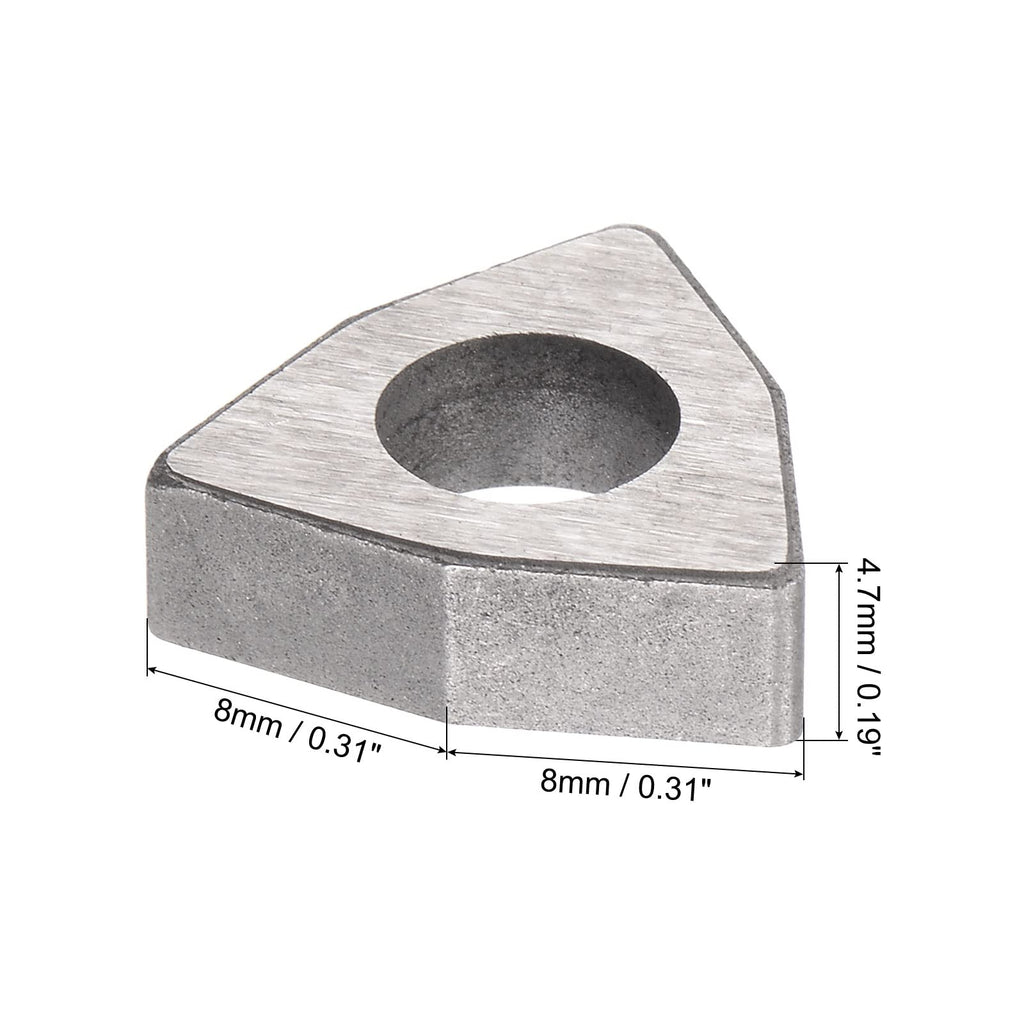 uxcell Carbide Insert Seat Shim MW0804 Turning Tool Thread Lathe Shim Seats 10Pcs